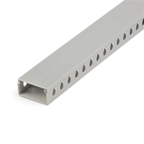 StarTech Cable Management Raceway w/Parallel Slots 78in - Network Cable Hider Kit - Slotted Wire Duct System - Cord Concealer UL