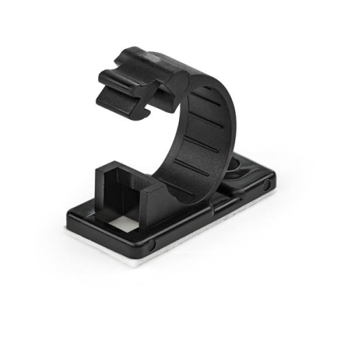 STARTECH.COM Startech 100 Self Adhesive Cable Management Clips - Ethernet/network Cable/office Desk Cord Organizer - Sticky Wire Holder/clamp Black