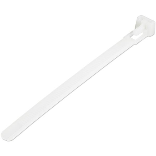 STARTECH.COM Startech 100 Pack 5" Reusable Cable Ties - White Small Releasable Nylon/plastic Zip Ties Resealable Adjustable Network Cable Wraps Ul