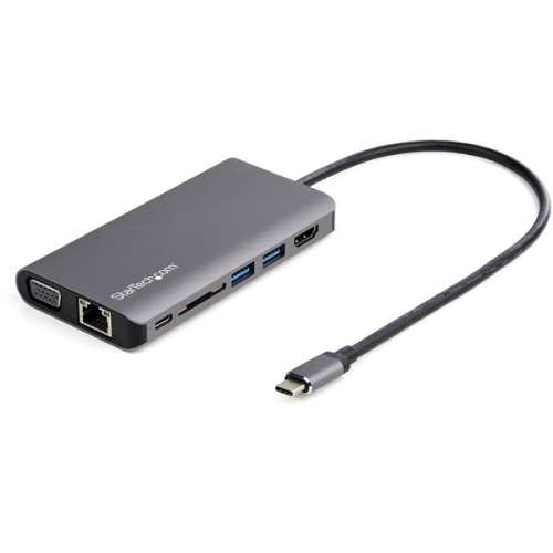 STARTECH.COM  Startech USB C Multiport Adapter - USB-C Mini Travel Dock W/ 4K HDMI Or 1080P VGA - 100W Pd Pass-Through, 3X USB, Sd, GBe, Audio
