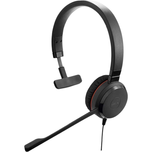 Jabra Evolve 30 II Mono UC - Professional Unified Communicaton Headset, Black, Mono Speaker