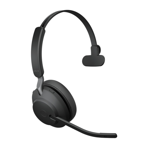 JABRA  Evolve2 65 On-Ear Noise Cancelling Sound Isolating Truly Wireless Bluetooth 5.0 Headsets With Mic -USB-A- Black(26599-889-999)