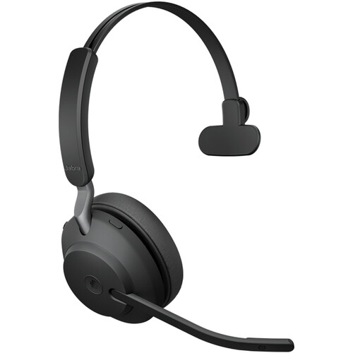 Jabra Evolve2 65 On-Ear Noise Cancelling Sound Isolating Truly Wireless Bluetooth 5.0 Headsets with Mic -USB-A- Black(26599-889-999)