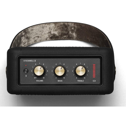 Marshall Stockwell II Portable Bluetooth Speaker - Black and Brass