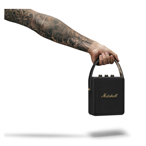 Marshall Stockwell II Portable Bluetooth Speaker - Black and Brass