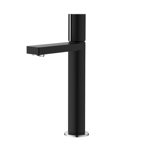 Nessa Single Handle 12 1/2" Matte Black Vessel Bathroom Faucet B-122NC