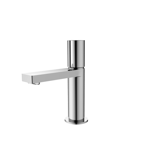 STYLISH Single Handle Modern Bathroom Faucet Basin Sink Faucet, Polished Chrome Finish B-104C