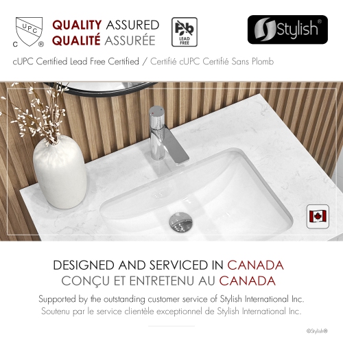 STYLISH Single Handle Modern Bathroom Faucet Basin Sink Faucet, Polished Chrome Finish B-104C