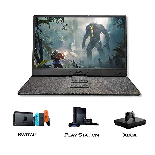 15.6’’ Full HD 1080P USB C and Mini HDMI Computer Gaming Display Monitor with Built-in Speaker and Smart Cover | Support Type C Reverse Charging |