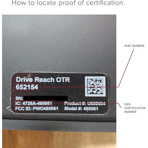 Ensemble amplificateur de signal pour véhicule à hotte intégrée Drive Reach de WeBoost