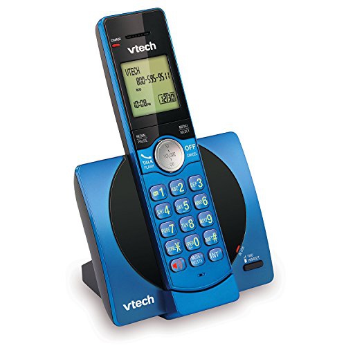 VTech DECT 6.0 Single Handset Cordless Phone with CID, Backlit Keypad and Screen, Full Duplex Handset Speakerphone, and Cal...