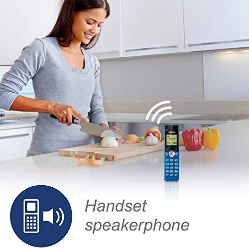 VTech DECT 6.0 Single Handset Cordless Phone with CID, Backlit Keypad and Screen, Full Duplex Handset Speakerphone, and Cal...