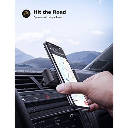 Car Cell Phone Mount, Lamicall Air Vent Clip Holder, Universal Stand Hands Free Cradle Compatible with iPhone 12 Mini 11 Pr...