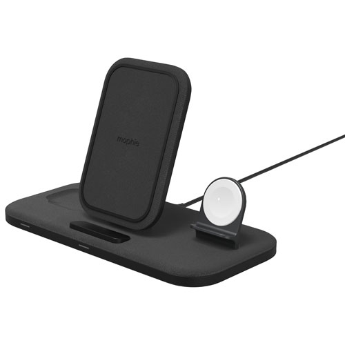 Mophie 15W 3-in-1 Wireless Charging Pad - Black