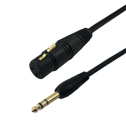 HYFAI – Câble de haut-parleur audio équilibré XLR à 3 broches femelle vers TRS mâle de 1/4 po, certification cUL, 3 pi