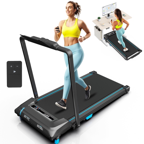Image 1 of 12.. IMFIT Walking Pad Pro Treadmill | 2.5 HP | Speed upto 10km/hr | Compact Foldable Design Manual Incline | Handrail for Extra Support Tablet Mount |