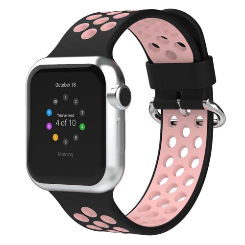 StrapsCo Bande en Caoutchouc Perforée de Silicone pour Apple Watch