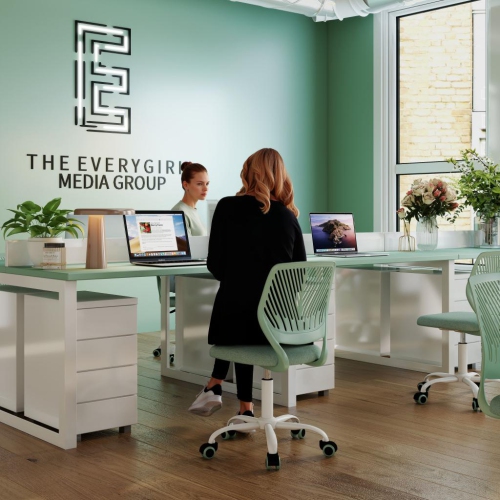 HOMY CASA  Velvet Task Chair, Green