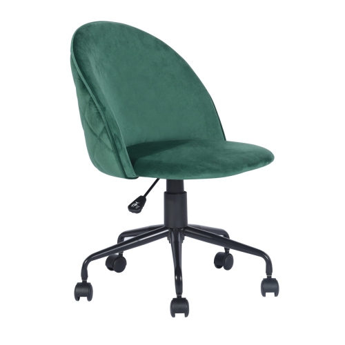 FurnitureR Velvet Swivel Task Chair