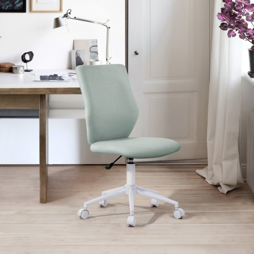 FurnitureR Velvet Armless Task Chair