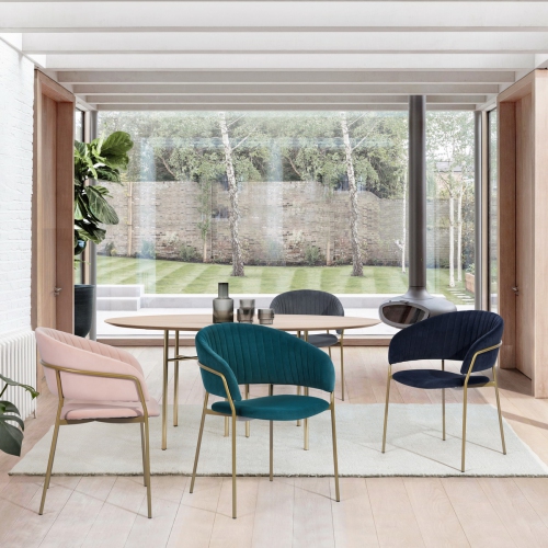 Furniture R Velvet Arm Chair