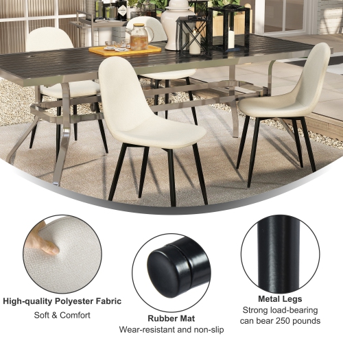 HOMY CASA Mid-Century Modern Yell Dining Chairs