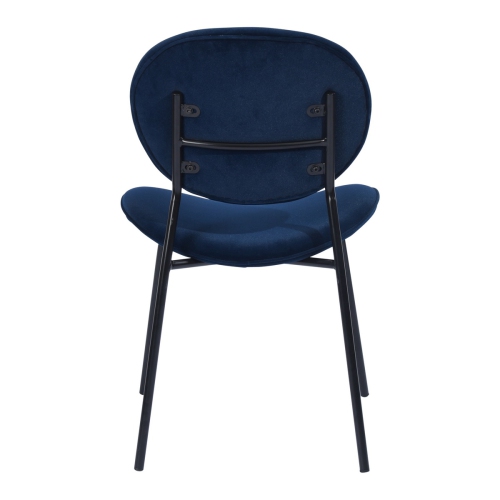 FurnitureR Set of 4 Dining Chairs Velvet Side Chairs Mid-Back Mid-Century Style for Dining Room