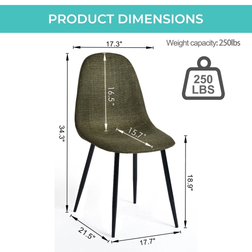 HOMY CASA Mid-century Modern Dining Chairs