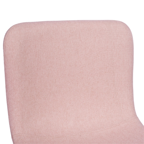 HOMY CASA Modren 26 Inch Counter Height Bar Stools Set of 2, Counter Stools for Kitchen Counter, Pink Bar Stools with Back , Metal Frame, Kitchen