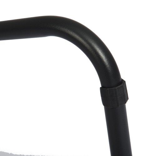 HOMY CASA 26.8 Inch Counter Height Bar Stools Set of 2 , Armless Bar Stools MDF Seat with Metal Legs for Dining Room Kithchen Bar, Brown