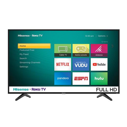 Refurbished - HISENSE 43" CLASS 1080P FHD LED ROKU SMART TV ( 43H4030F1 )