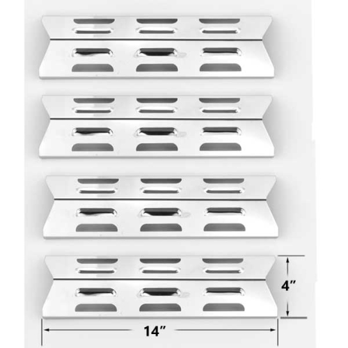 Replacement Heat Plate For BBQ Tek GSF2616AC, BroilChef GSF3016E & Presidents Choice SSS3416TB, GSF2616AD-1 Gas Models-4PK