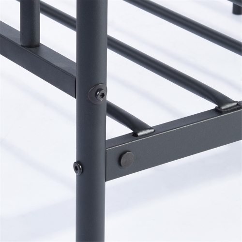 FurnitureR Black Twin Size,Mattress Foundation Bed Frames with Special Headboard and Footboard Sturdy Metal Platform Frame Assemble Easily Mattress