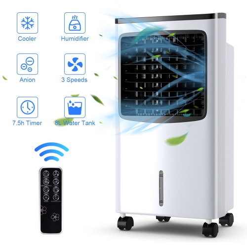 Gymax Evaporative Air Cooler Fan w/ 3 Modes and Speeds Home Office