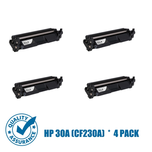 Printer Pro™ Compatible Replacement for 4 Packs HP 30A/HP30A/hp30a/30a/cf230/ Black Toner Cartridge for HP Printer M203dn M203dw M227fdn M227sdn