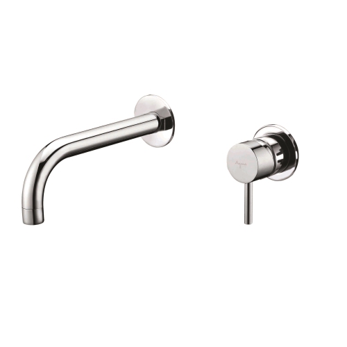 Agua Canada - RUFUS - Chrome-Plated Brass Finish Wall Mounted Bathroom Basin Faucet Round Single Lever