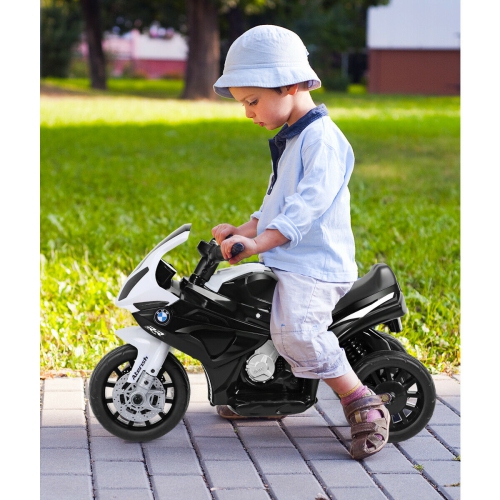 Gymax Kids Ride On Motorcycle BMW Licensed 6V Electric 3 Wheels Bicycle w/ Music&Light