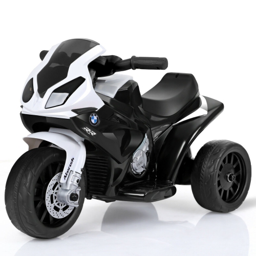 Gymax Kids Ride On Motorcycle BMW Licensed 6V Electric 3 Wheels Bicycle w/ Music&Light
