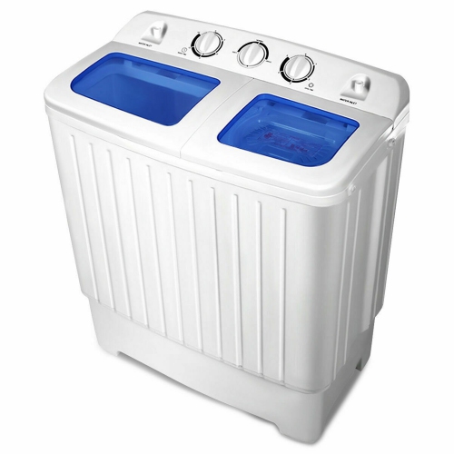 Gymax Compact Portable Washing Machine Twin Tub 20 lbs Washer Spinner Home Dorm