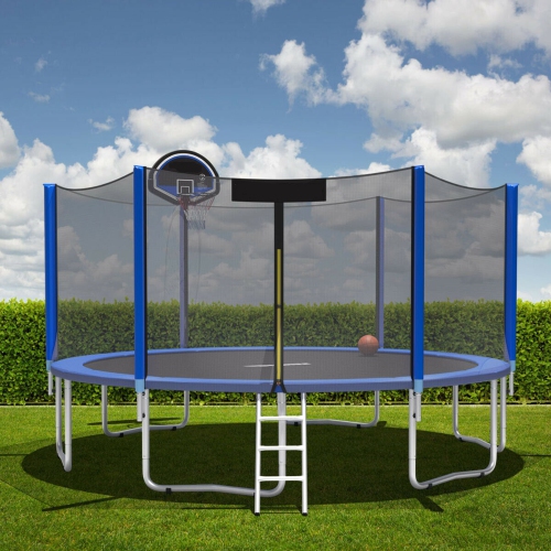 Gymax 8-14FT Trampoline Replacement Safety Pad Bounce Frame Waterproof Spring Cover