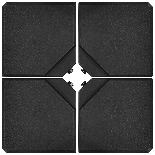 Gymax 11Ft Patio Offset Hanging Cantilever Umbrella 360° Tilt w/ Base