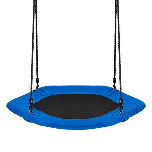 Gymax Portable Hexagon Tree Swing Kids Play Set 37'' w/ Adjustable Height