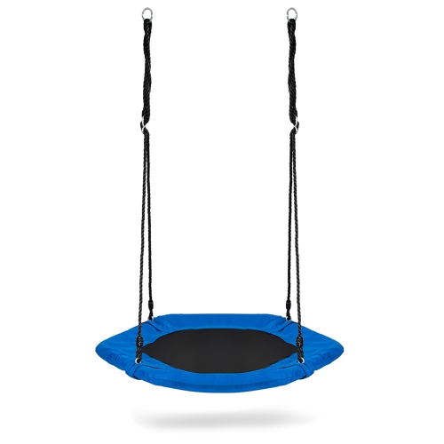 Gymax Portable Hexagon Tree Swing Kids Play Set 37'' w/ Adjustable Height