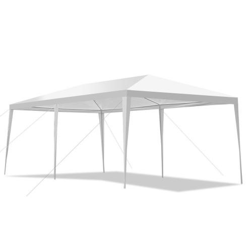 GYMAX  10'x20' Heavy-Duty Gazebo Wedding Canopy Party Pavilion Outdoor