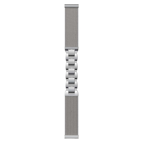 StrapsCo Stainless Steel Metal Link & Mesh Watch Band Strap for Samsung Galaxy Watch 3 & Galaxy Watch (46mm) - Silver