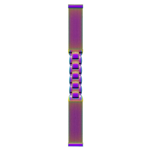 StrapsCo Stainless Steel Metal Link & Mesh Watch Band Strap for Samsung Galaxy Watch 3 & Galaxy Watch (46mm) - Opal & Purple