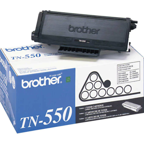 Brother TN550 Black Original Toner Cartridge, For HL-5240, 5250, 5280; MFC-8460N, 8860DN; DCP-8060