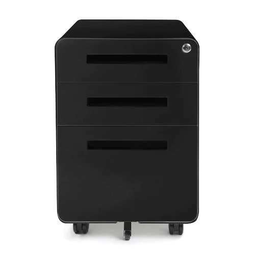 EFFYDESK ModernCabinet - Best Minimalist Heavy-Duty Filing Cabinet with Lockable Drawers and Rolling Casters - Mobile File Cabinet for Home Office