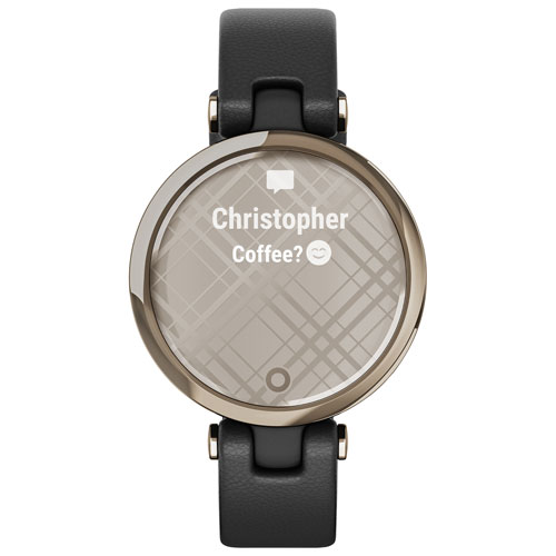 Garmin Lily Classic Edition 34.5mm Smartwatch with Heart Rate Monitor & Health Tracking - Black