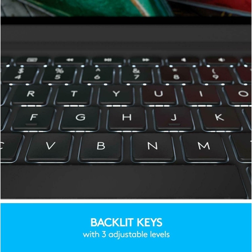 Refurbished - Logitech Slim Folio Pro Case Backlit Bluetooth Keyboard iPad Pro 11" (1st Generation) 920-009154